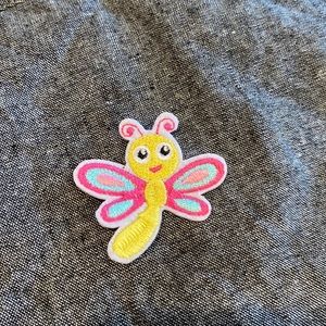 Very cute dragon fly  appliqué iron patch.